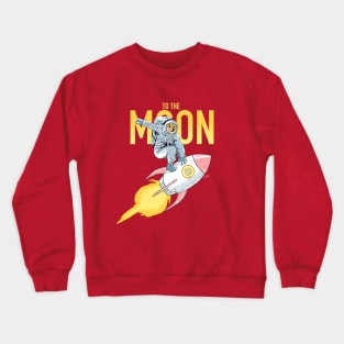 Doge to the Moon! (Red) Crewneck Sweatshirt